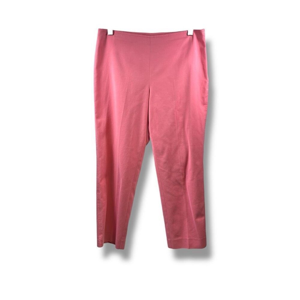 ST. JOHN Classic Preppy Stretch Crop Pants 25” in Pink Size 6
